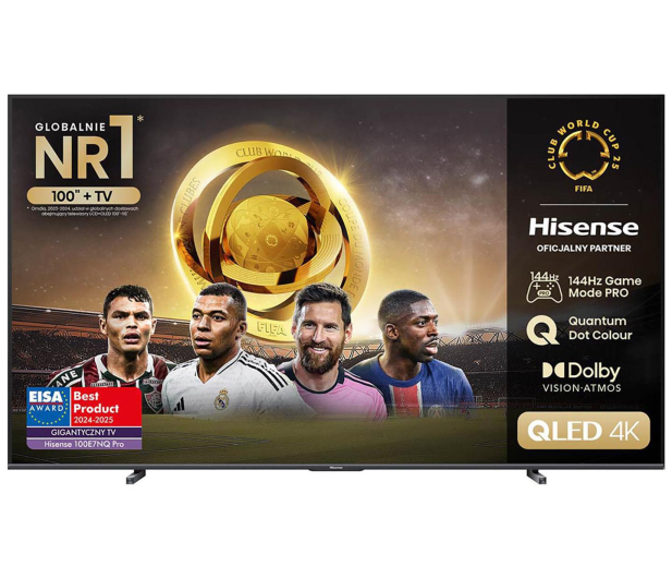 Hisense 100E7NQ PRO 100" QLED 4K 144Hz VIDAA Full Array Dolby Vision - 1269177 - zdjęcie